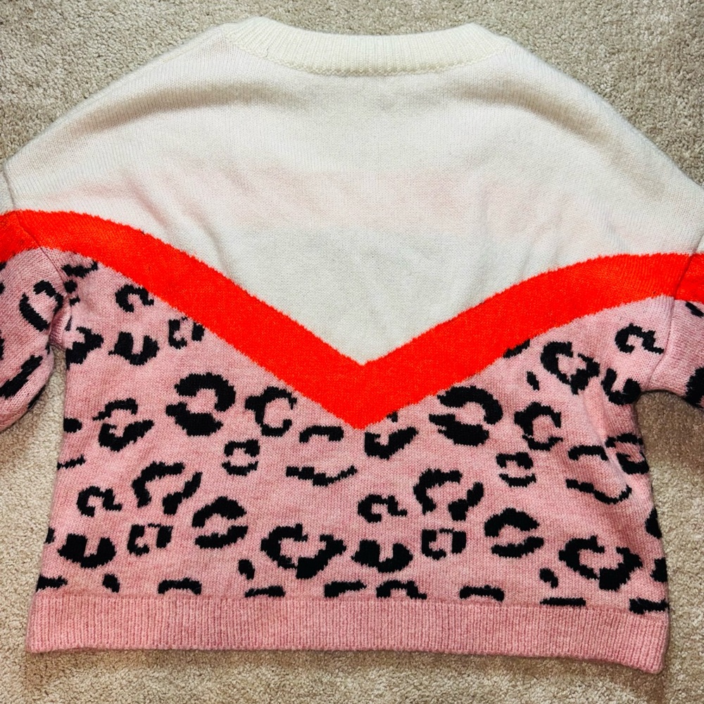 Sybil Animal Print Color Block Pullover Style: GBVTK003 - Picture 4 of 6